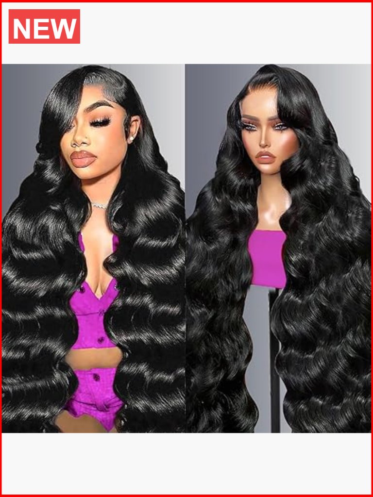 30 Inch 13x6 Body Wave Lace Front Wig Human Hair 200% Density Pre Plucked Hd